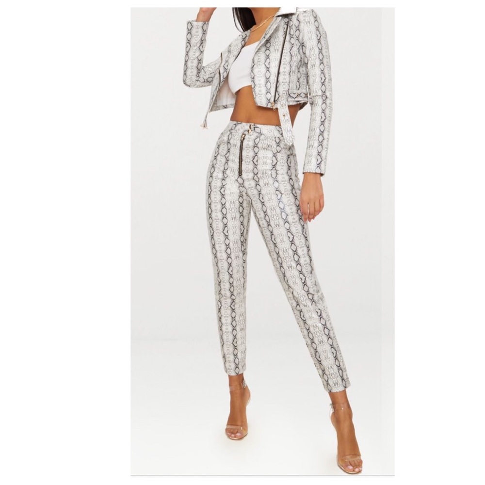 Snake print pants!